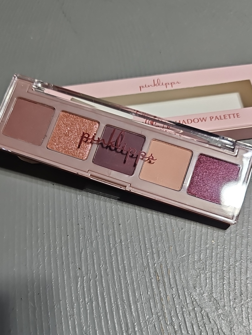 Pinklipps Cosmetics 5 Pan Eyeshadow Palette Clean Beauty Mauve Me Mini Palette